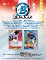 2017 Bowman Chrome MLB Hobby Box